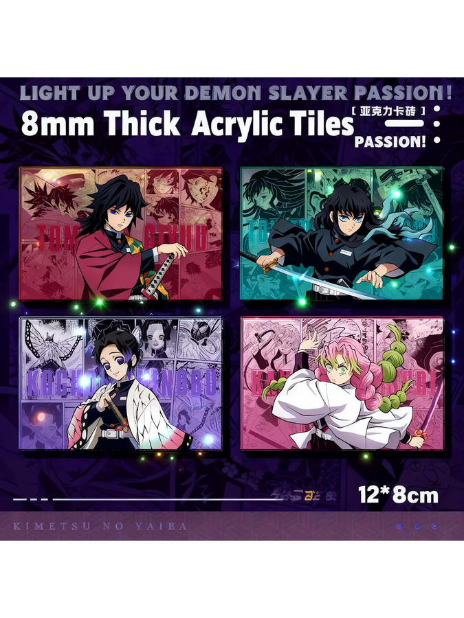 Bandai Demon Slayer Acryl-Kartenhalter, Tanjiro Sanemi Shinazugawa Shinobu Kocho - Bild 3