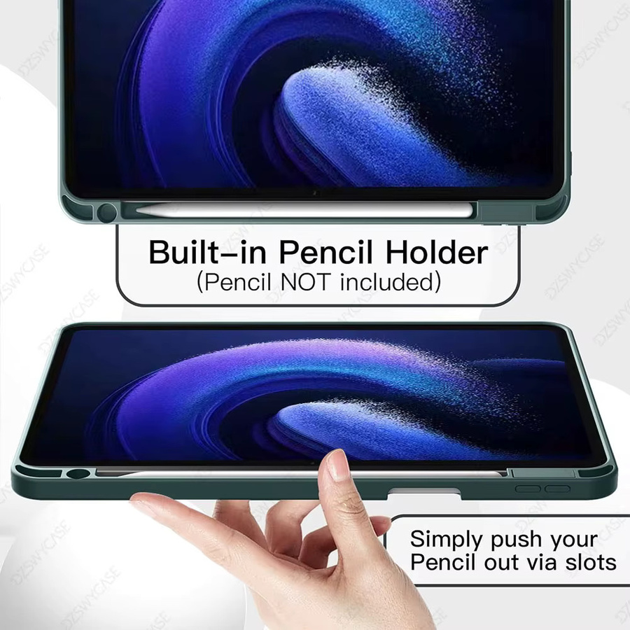 DZSWYCASE Slim Stand Hard Back Cover Case für Xiaomi Mi Pad 6/6 Pro (11 Zoll, Modell 2023) mit Auto Sleep/Wake Funktion in Pink oder Green - Bild 3