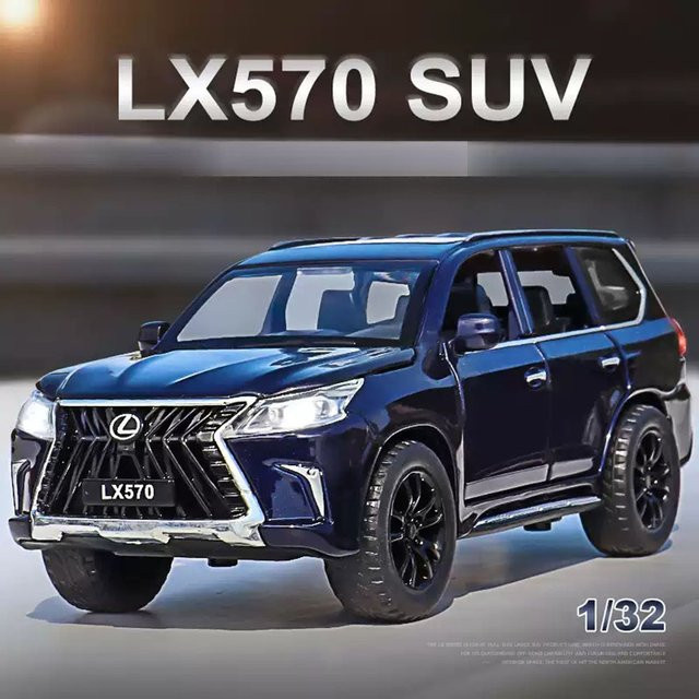 MAKEDA LX570 LM300H Modell, Spielzeug Auto, 1:32, Metall, mit Licht und Sound - Bild 1