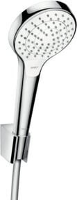 Hansgrohe Brausehalter-Set Croma Sel. S Vario in Weiß/Chrom mit 1,25 m Brauseschlauch - Bild 1