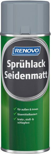RENOVO Sprühlack für Metall, Anthrazitgrau RAL 7016, seidenmatt, 400 ml - Bild 1