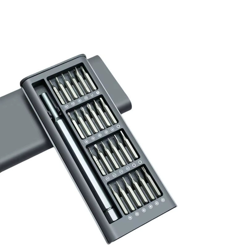 WHOOPEE Magnetisches Präzisions-Schraubendreher-Set in Grau für Laptop- und iPhone-Reparaturen mit elektrischen Tri-Wing- und Torx-Bits - Bild 3