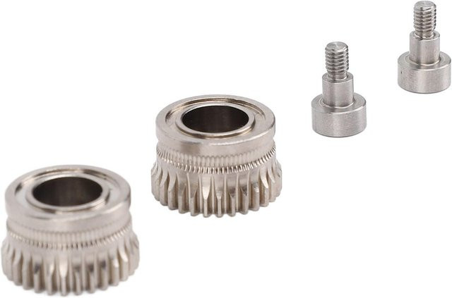 Extruder Zahnradsatz Set aus gehärtetem Stahl und Ni-plattiertem Vollmetall in Silber als Ersatzteil für K1 Maximum 3D Drucker - Bild 1