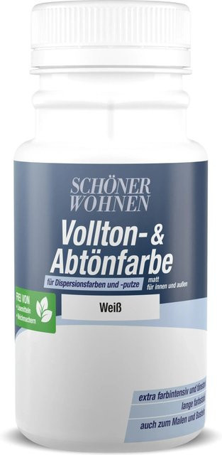 Schöner Wohnen Abtönfarbe Weiß matt auf Wasserbasis für Gipskarton, 0,125 l - Bild 1