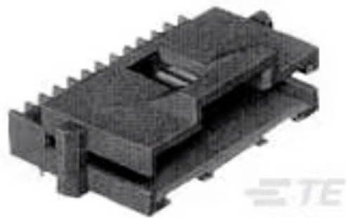TE Connectivity Einbau-Stiftleiste Standard 6-104074-0 in Schwarz aus Kunststoff - Bild 1