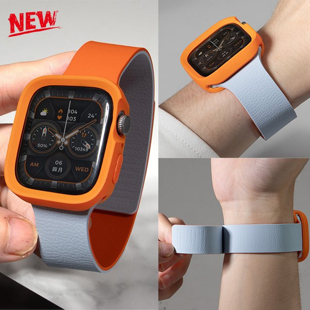 CHIICSMART Uhrenarmband und Schutzhülle, Silikon, Bunt, Unisex - Bild 1