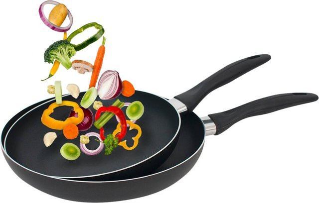 Sensation Pfannenset aus Aluminium, 2-teilig, Schwarz, Antihaftbeschichtung - Bild 1