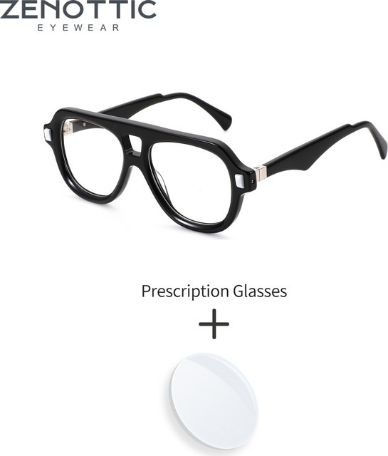 Zenottic Aviator Korrektionsbrille, Acetat, Vollrand, Herren - Bild 1