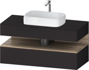 Duravit Waschtischunterschrank Qatego in Grau, B/T/H: 120 x 55 x 60 cm - Bild 1