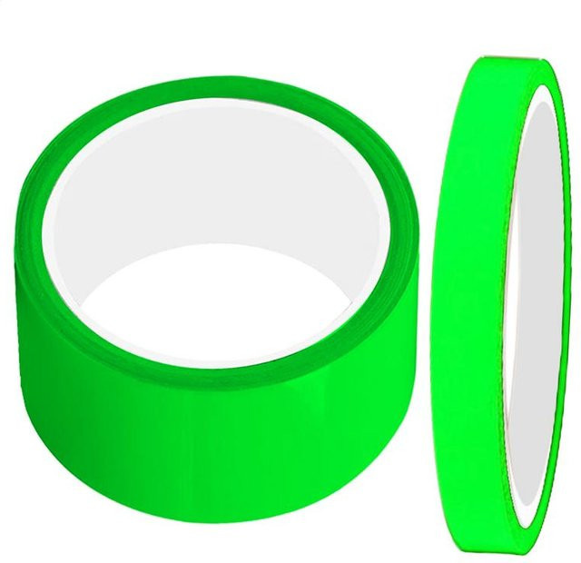 Reflektierendes fluoreszierendes Klebeband in Grün als leuchtendes Anti-Rutsch-Band für Treppen und Boden zur Sicherheit im Dunkeln - Bild 1