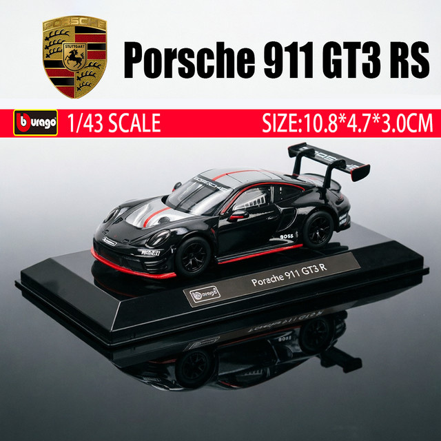 Bburago Porsche 911 GT3 R, Spielzeugauto, 1:43, Metall, ab 14 Jahren - Bild 1