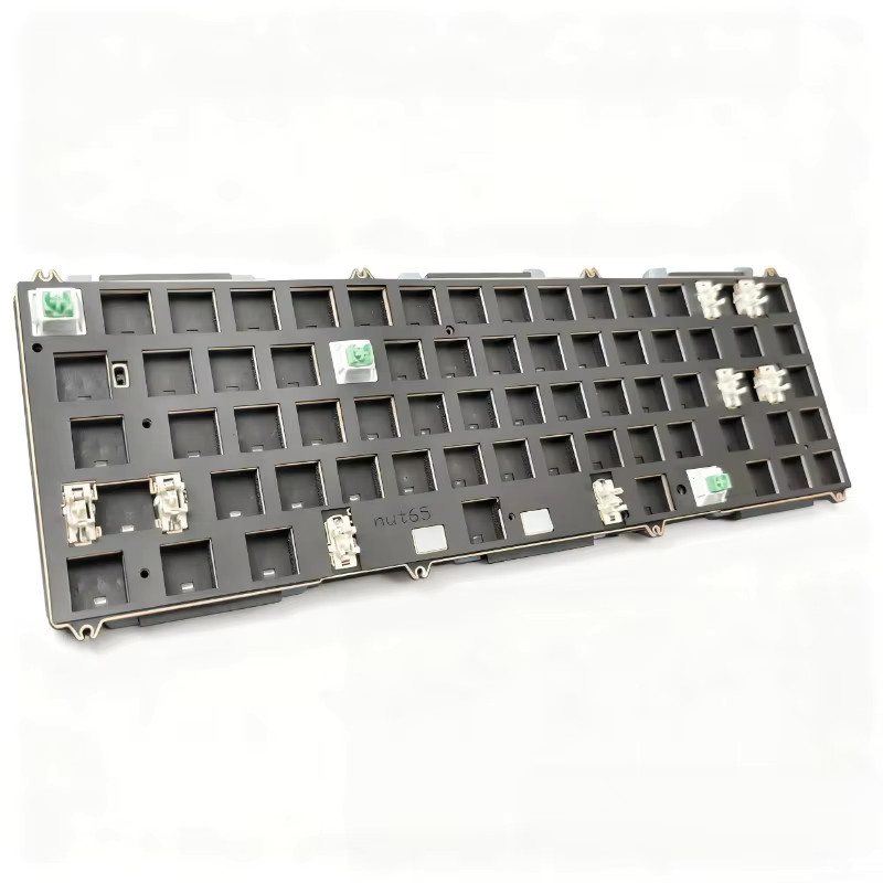 WEIKAV Nut65 Tastatur-Sound-Paket in Schwarz mit Sandwich-Schaum-Unterseite und Schaumstoff-Unterschalter-Pad für mechanische Tastaturen - Bild 1