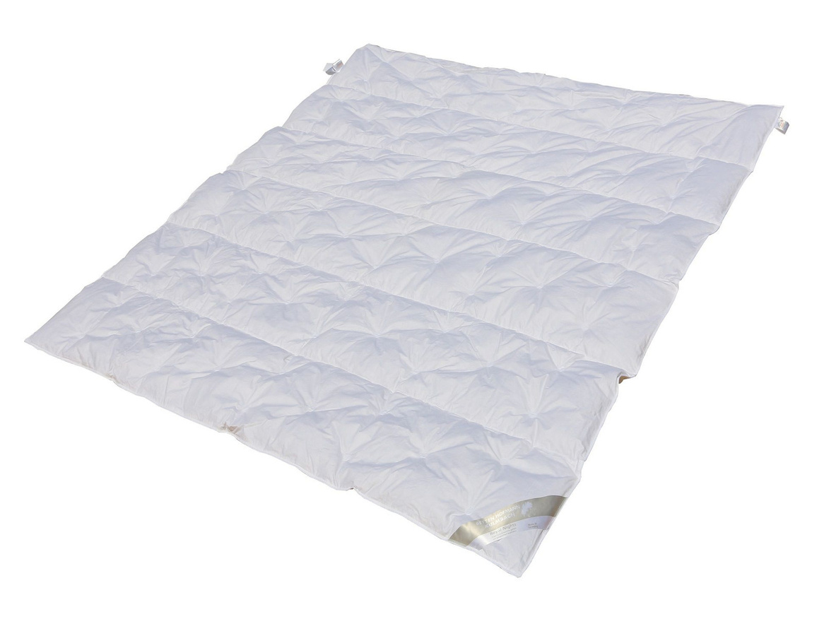 Hofmann White Sibiria 6-Kammer Sommer Daunendecke aus 100% Daunen, Farbe: Weiß, B/T: 200 x 200 cm - Bild 1