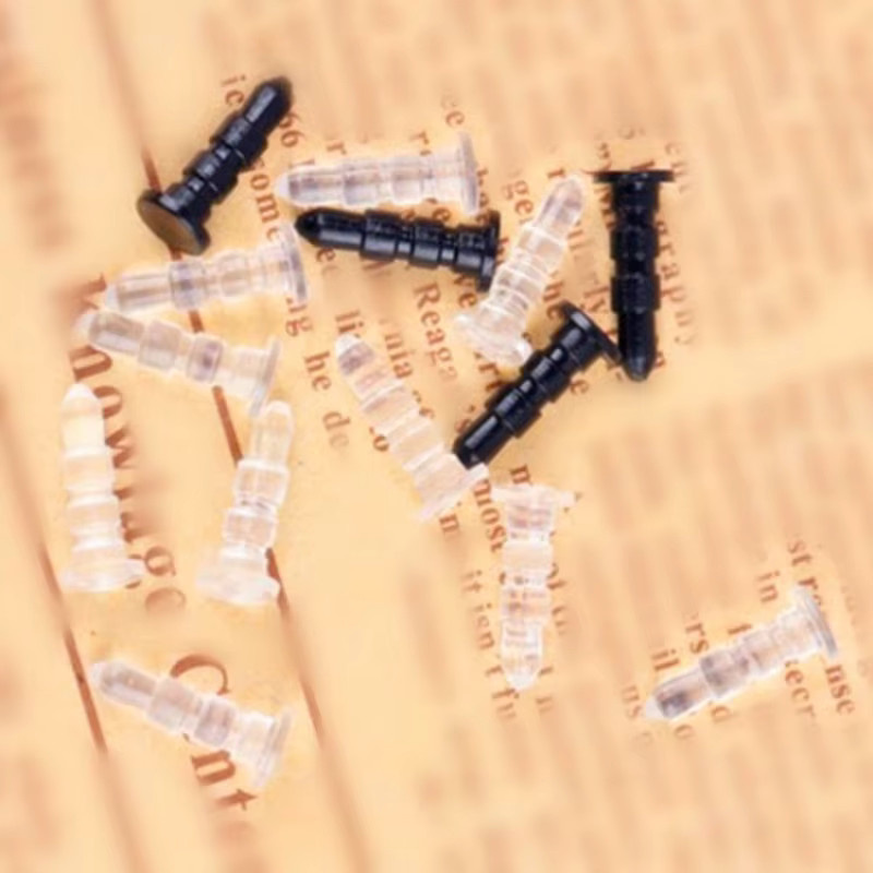 Sommer4 Staubschutzkappen für 3,5 mm Klinkenstecker, 10 Stück, Schwarz - Bild 2