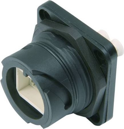 Telegärtner STX V1 Flanschset LC-D Kupplung SM in Schwarz - Bild 1