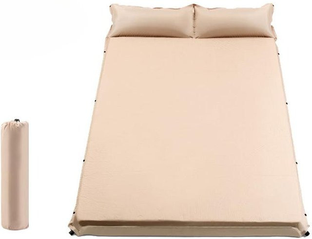 Automatische aufblasbare Campingmatratze von Binchi Outdoor Product für den Außenbereich, beige, L 195 cm x B 65 cm x H 3 cm - Bild 1