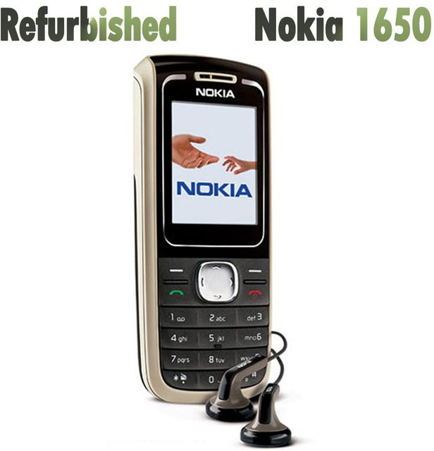 Generalüberholtes Nokia 1650 Mobiltelefon in Rot mit 1 SIM-Karte - Bild 1