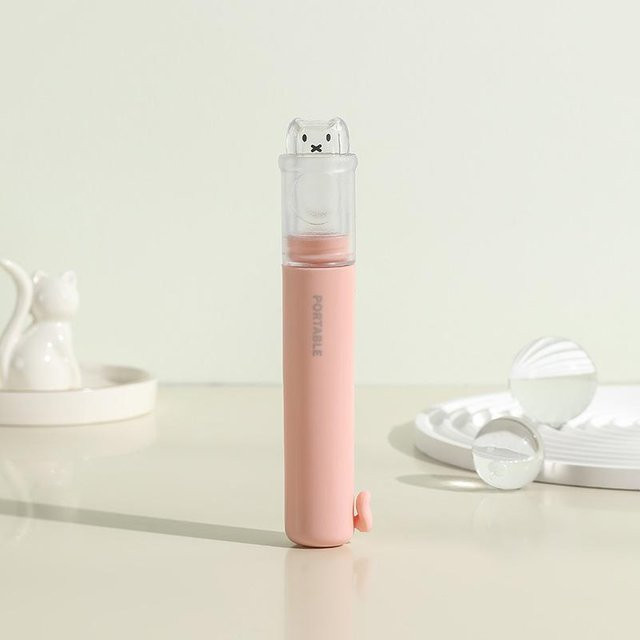 2 in 1 Tragbares Mini Reise-Zahnbürsten-Zahnpasta-Set, Rosa, Unisex - Bild 1