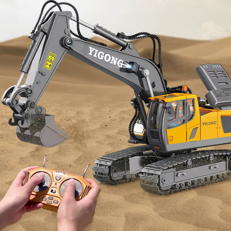 Teeggi RC Bagger, Muldenkipper, Bulldozer, 1:20, ferngesteuert - Bild 3