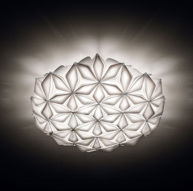 Slamp La Vie Large Wand- und Deckenleuchte in Weiß mit dimmbarer Funktion und floralem Design aus Opalflex und Lentiflex - Bild 1