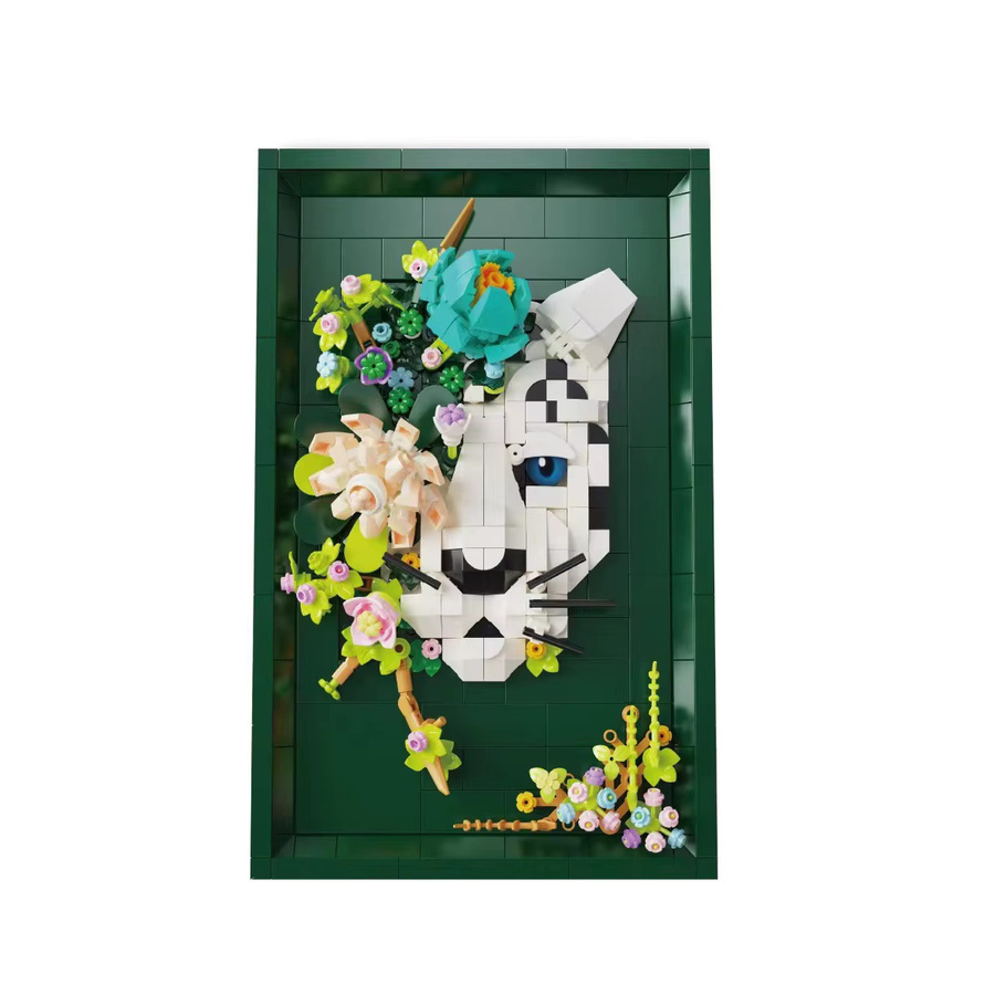 TEC CREATORS Schneeleopard Ewige Blume, Bausteine, Ornament - Bild 2