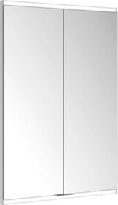 Keuco Spiegelschrank Royal Modular 2.0 mit 2 Drehtüren in Weiß, B/H/T: 70 cm x 90 cm x 12 cm, mit LED-Beleuchtung und integrierten Regalen - Bild 1