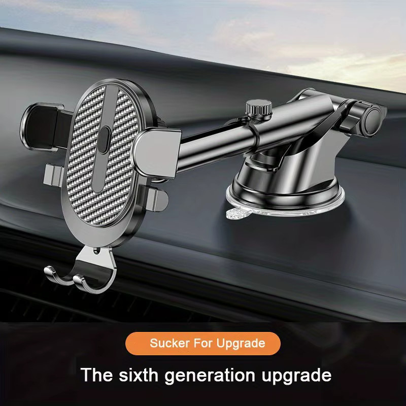 Universal Auto Handyhalterung mit Saugnapf für Armaturenbrett oder Lüftung, Multifunktions-Halterung für GPS und Navigation, Schwarz - Bild 4