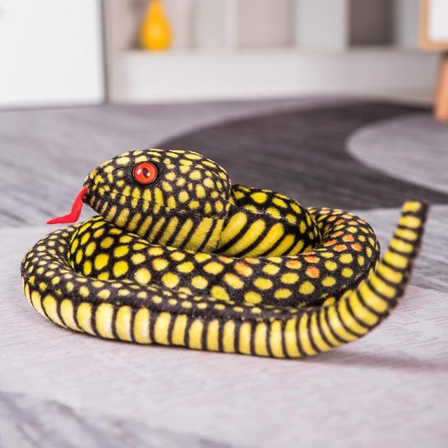 Yiran Health & Beauty Schlangen Plüschtier, Boa Kobra, 85cm - Bild 1