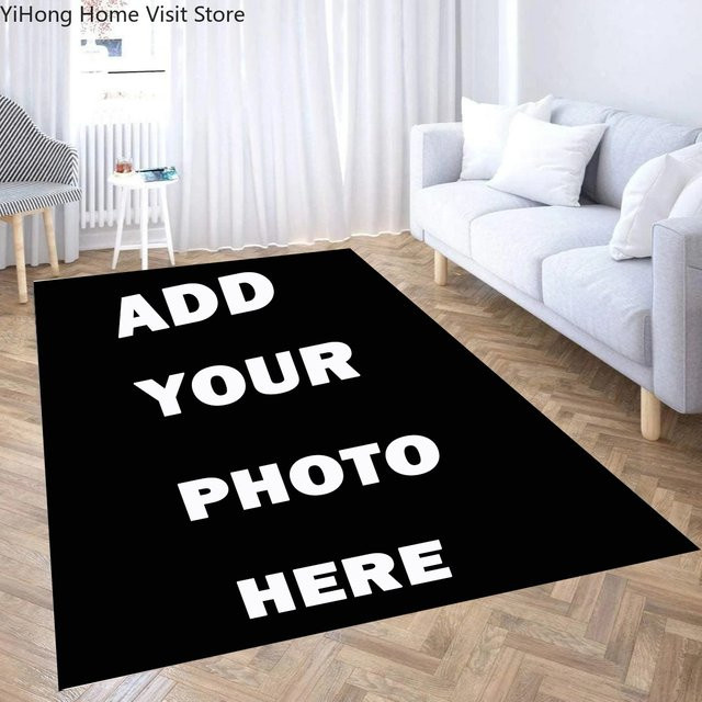 Personalisierter Druckteppich von Potdemiel als rechteckiger Fototeppich für Wohnzimmer oder als Yoga Matte - Bild 1