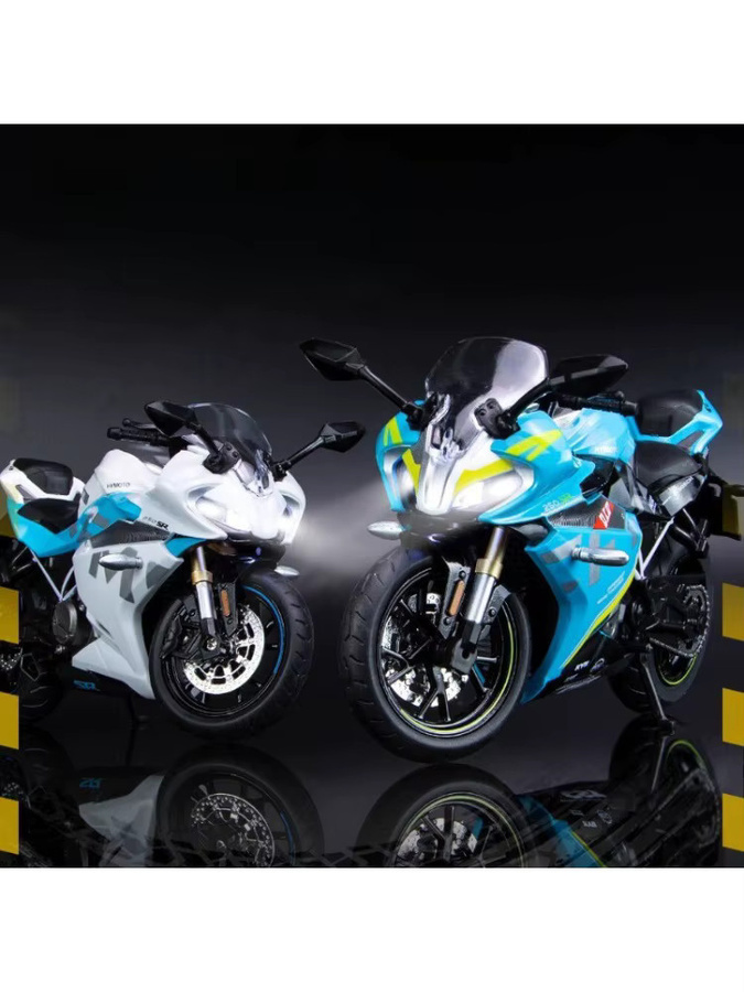 CFMOTO 250SR Motorradmodell, 1:12, Metall-Legierung, Weiß - Bild 5