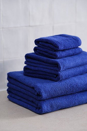 DARCY Handtuch-Set 6er-Pack aus Baumwolle in Blau, Flauschige Frottierhandtücher für Erwachsene - Bild 1