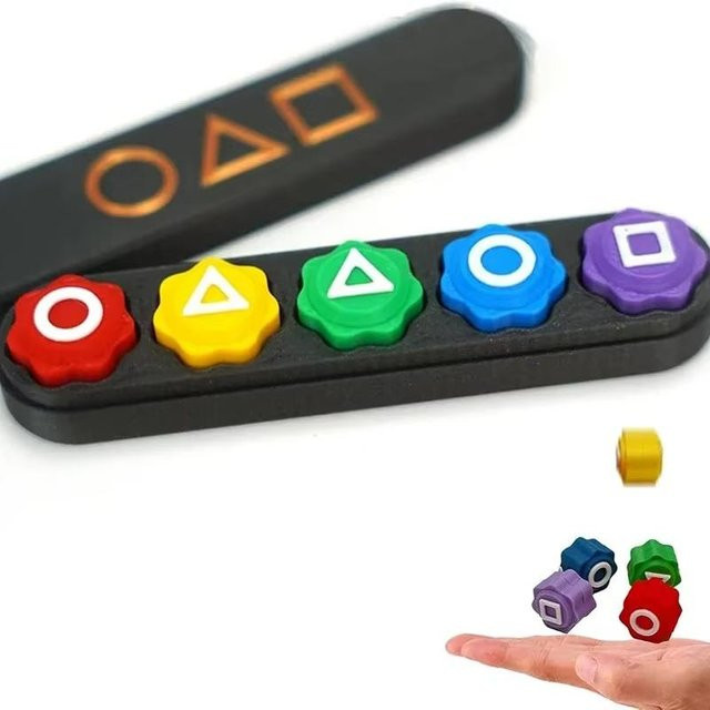 Yiran bag 3D-Druck-Calamari-Spielwürfel Partyspiel-Requisiten 5-teiliges Set - Bild 1