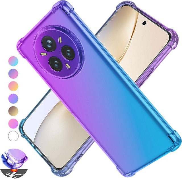 Foohly Stoßfeste Gradient TPU Schutzhülle für Realme 14 Pro Plus und Realme 14 Pro 5G in Transparent - Bild 1