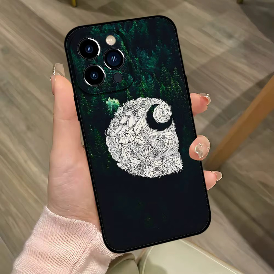 Mesuca Handyhülle Schwarz Passend für iPhone 17, 16, 15, 14, 13, 11 Pro Max, Plus, X, XR, XS Max, 13 Mini - Bild 2