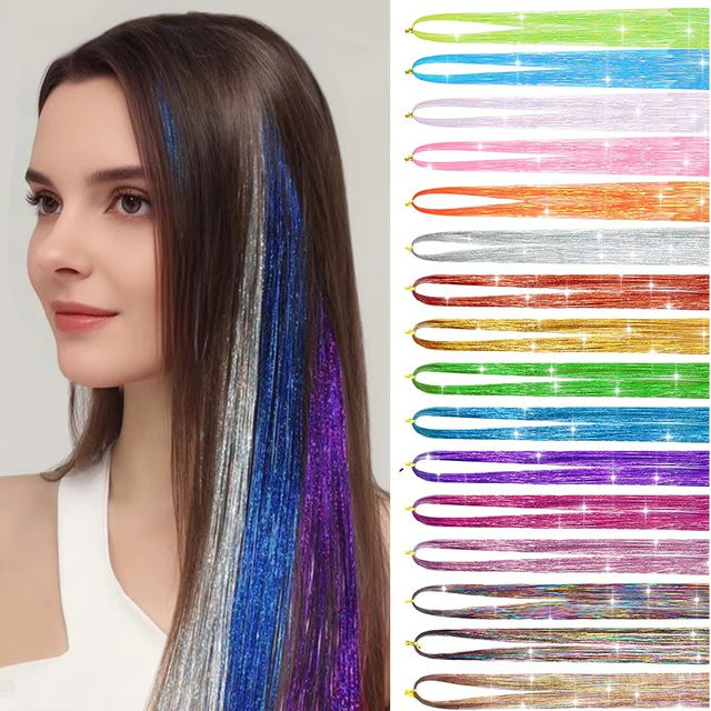 Lansa Haar-Lametta-Set, Regenbogenfarben, Damen - Bild 1