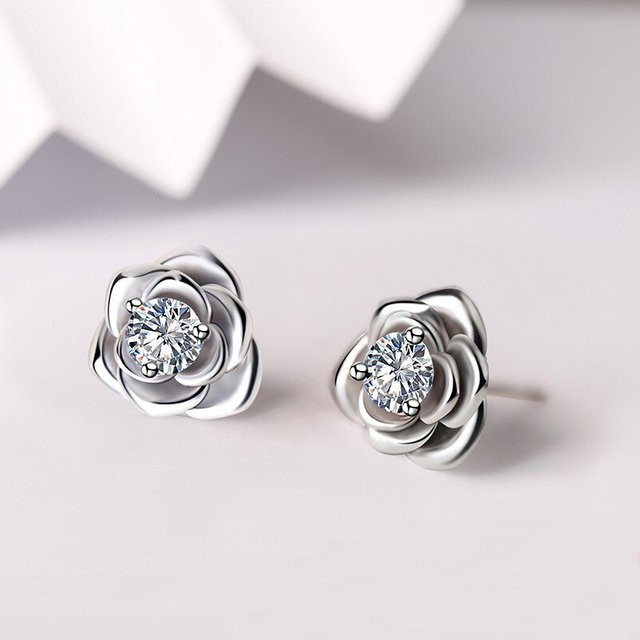 Ohrringe 925 Silber, Zirkonia, Damen - Bild 1