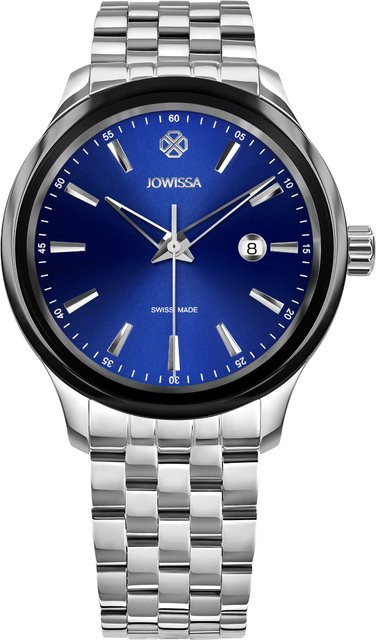 Jowissa Herrenuhr, Quarz, Edelstahl, Blau, 45 mm, 5 ATM - Bild 1