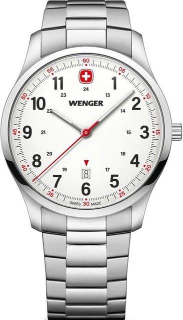 Wenger Herrenuhr City Sport, Quarz, Edelstahl, 42 mm, 5 ATM - Bild 1