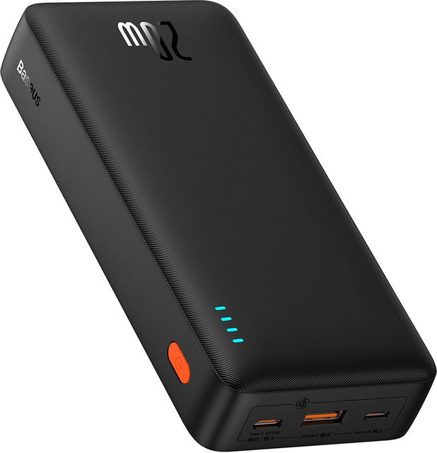 Baseus Airpow Externer Akku 20000mAh 20W QC + PD Schwarz - Bild 1