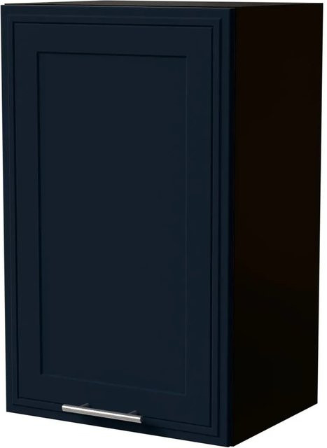 Feldmann-Wohnen Hängeschrank Salo Schwarz Indigo Matt mit Kassettenoptik B/T/H: 45 x 32,5 x 72 cm - Bild 1