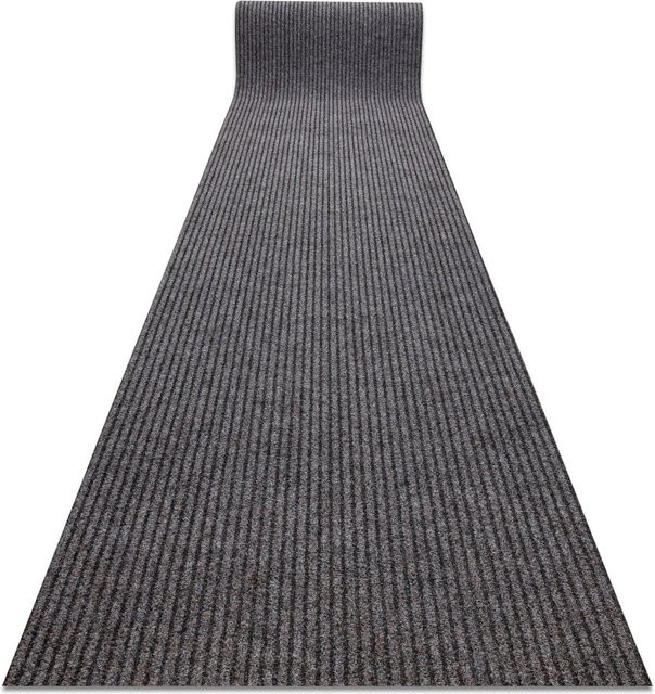 RugsX Türmatte VG15407 Braun gestreift rutschfest, B: 80 cm, L: 470 cm - Bild 1