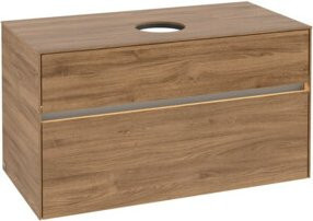 V&B Waschtischunterschrank Collaro mit Waschtisch und LED-Beleuchtung, B/T/H: 100 x 54,8 x 50 cm - Bild 1