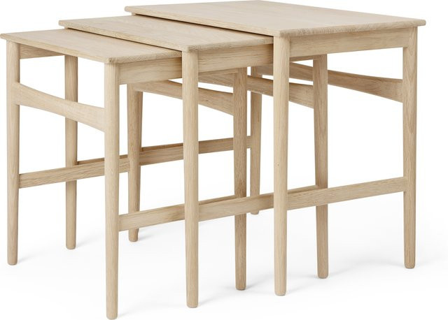 Carl Hansen & Søn CH004 Nesting Tables aus Holz in Braun mit skandinavischem Design - Bild 1
