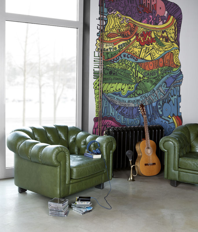 MR Perswall Mural Ballads Abstrakte Wandgestaltung Textil Multicolour - Bild 2