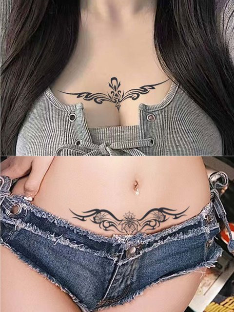 Succubus temporäres Tattoo, 8 Stück, wasserdicht, semi-permanent - Bild 1