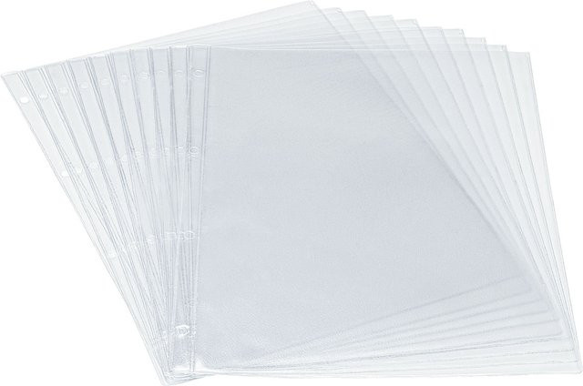 PULSIVA Transparenthülle Nissa für Speisekarten DIN A4, 10 Stück, transparent - Bild 1