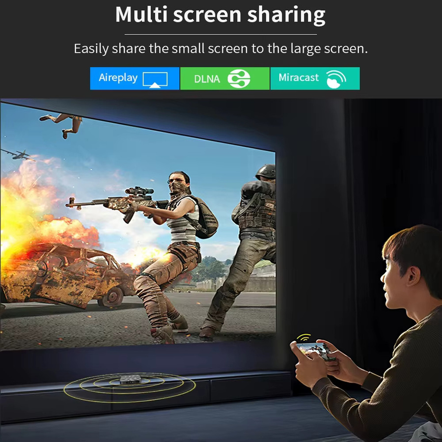 UOSU Android TV Box T95Max mit Android 16, Allwinner H618, 8GB RAM, 256GB Speicher, Dual WLAN 2,4 & 5G, Bluetooth 5.4, 4K & 8K Video HDR10+, Farbe: Schwarz - Bild 3