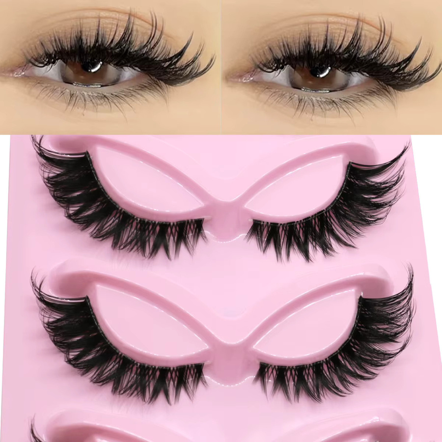 GROINNEYA Künstliche Wimpern, 5 Paar, Natürliches Aussehen - Bild 2