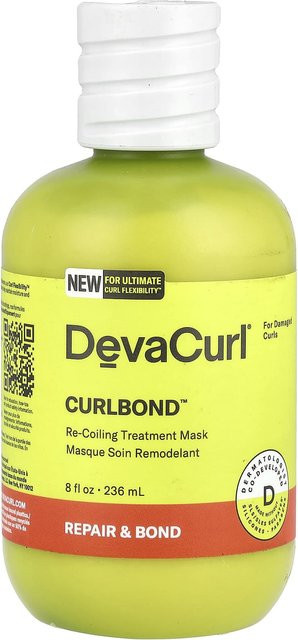 DevaCurl Curlbond Behandlungsmaske, 236 ml, strapaziertes Haar - Bild 1