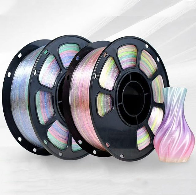 3D Maliang PLA Crystal Sparkle Forest Filament Regenbogen Multicolour 1,75 mm - Bild 1